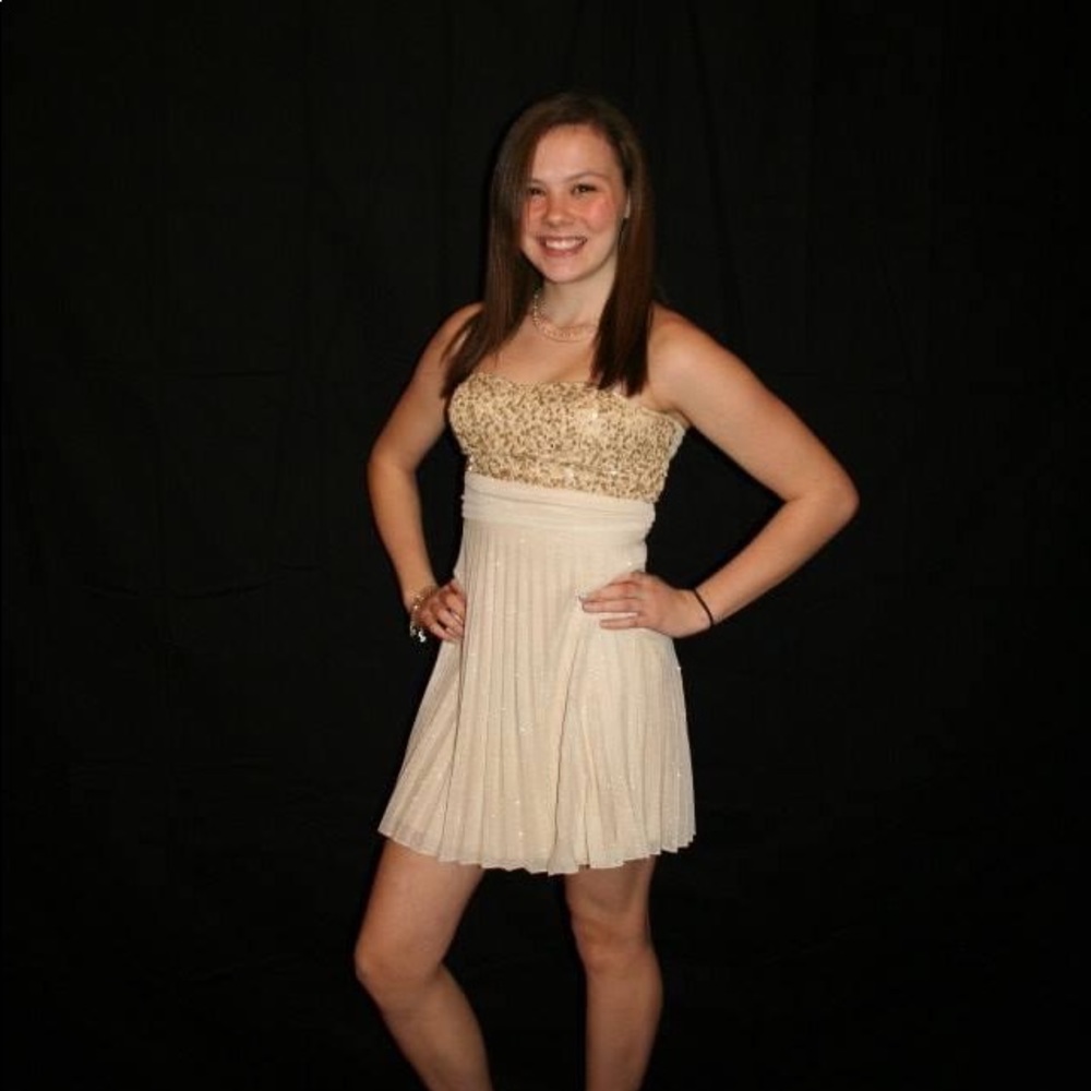 Tan speechless dress